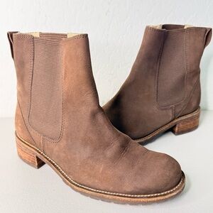L.L. Bean Brown Suede Camden Hills Chelsea Boots Size 6.5W